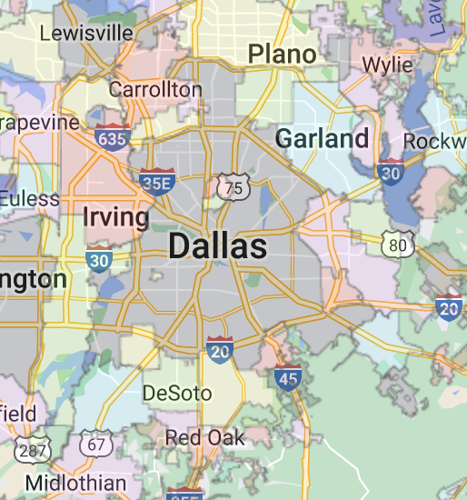 Dallas-Garage-Doors.com_dallas_texas_map